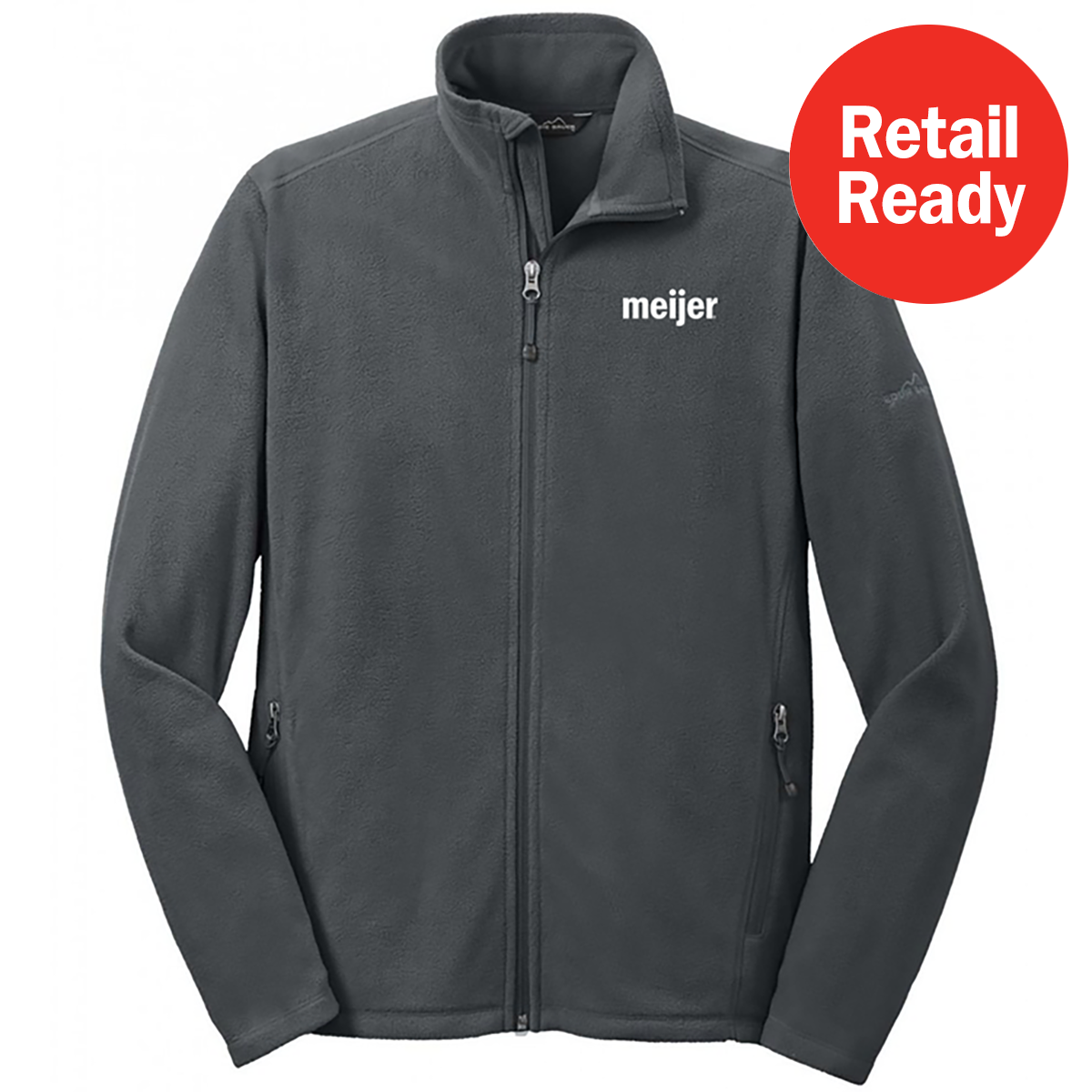Men's Eddie Bauer Fleece Full-Zip Jacket (Grey) – Meijer Logo Store
