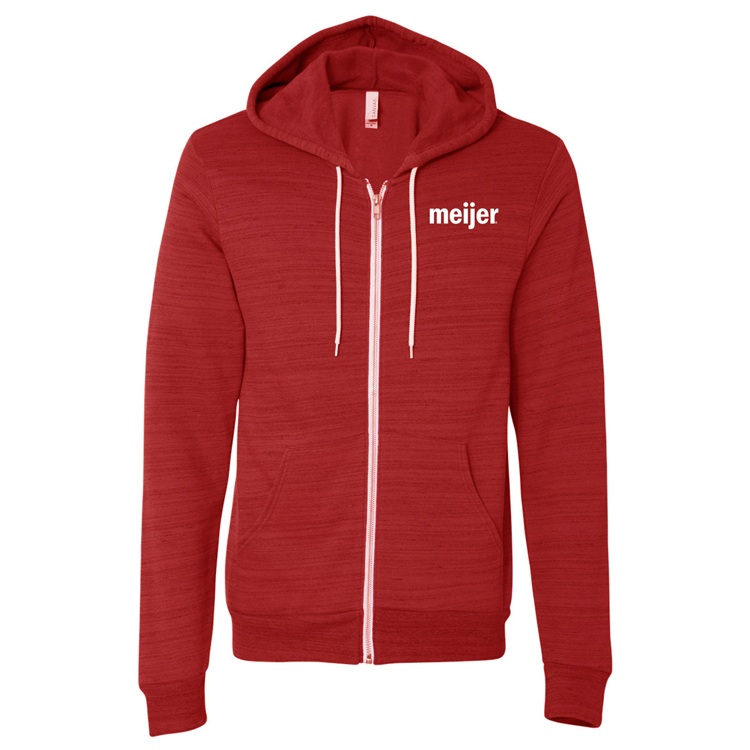 Unisex Bella Canvas Fleece Full Zip Hooded Sweatshirt